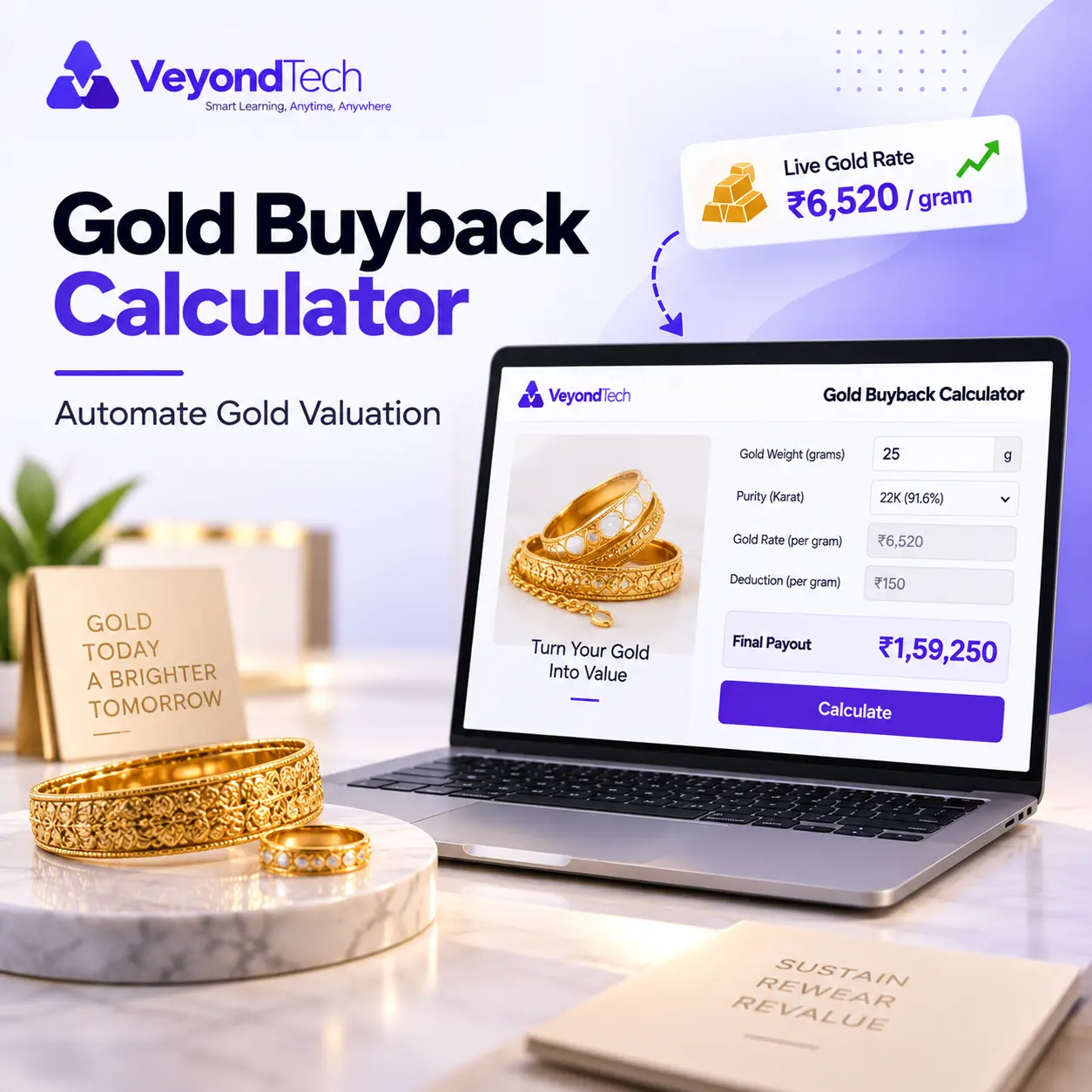 Gold Buyback Calculator for Jewelry Stores: Automate Gold Valuation
