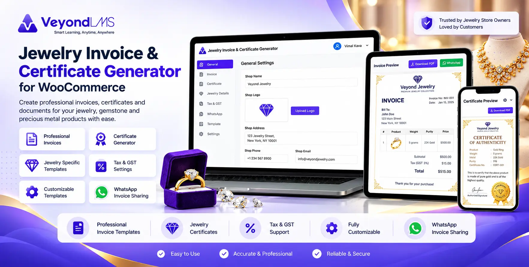 Jewelry Invoice & Certificate Generator